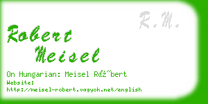 robert meisel business card